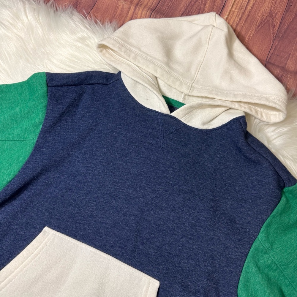 Cat & Jack Colorblock Pullover Hoodie Sweatshirt - Boys Size Small (6/7) - Picture 12 of 14